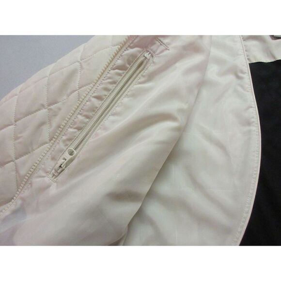 COLUMBIA JACKET VERTEX OFF WHITE WITH BLACK COLLAR SIZE MEDIUM - Picture 6 of 7